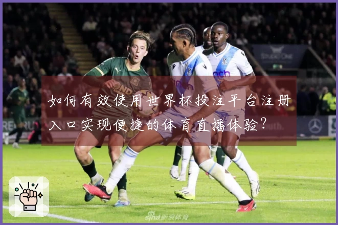 如何有效使用世界杯投注平台注册入口实现便捷的体育直播体验？